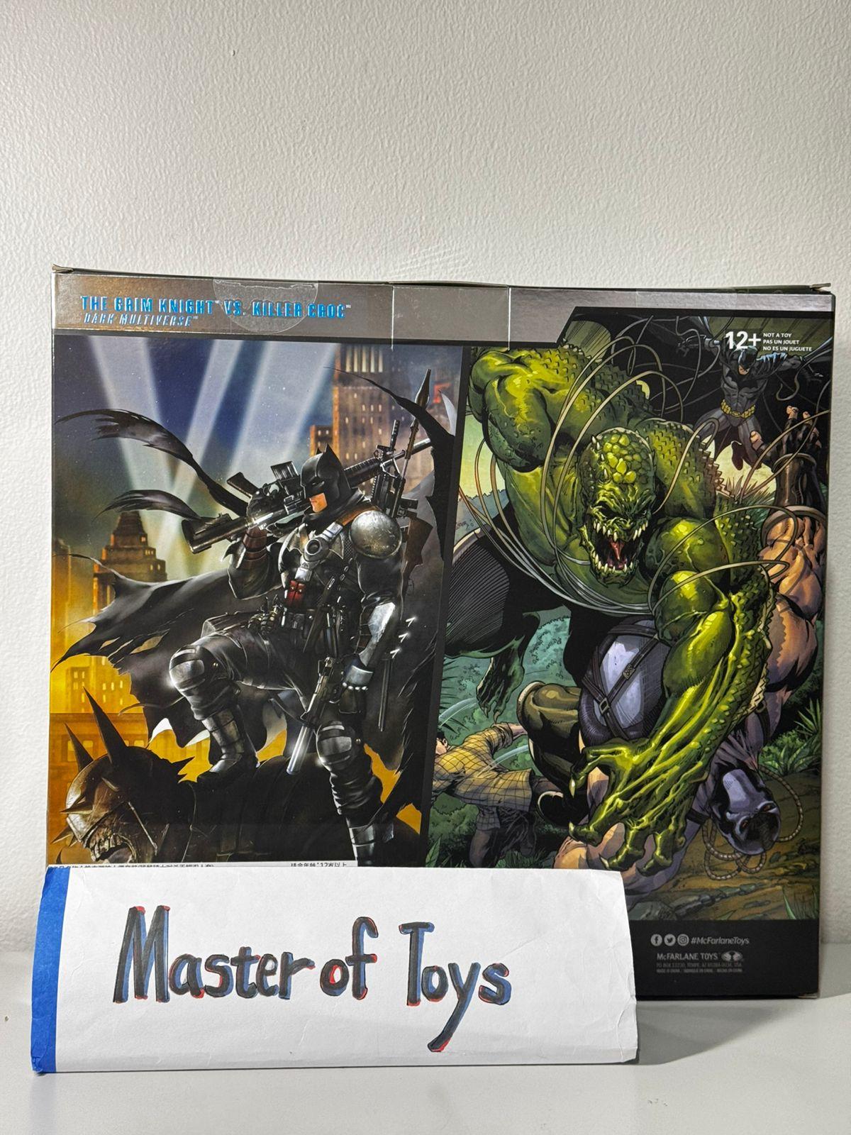 McFarlane Collector Edition DC Multiverse The Grim Knight vs Killer Croc (Dark Multiverse) #03