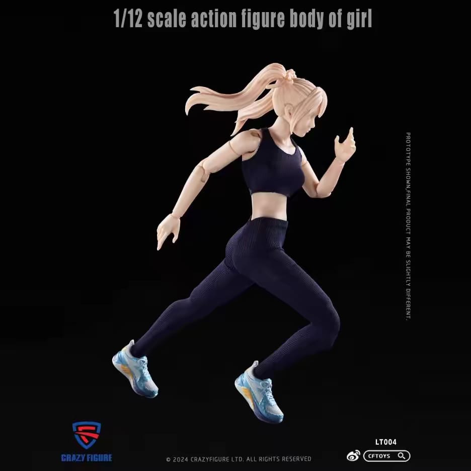 Crazy Figure 1/12 Scale Action Figure Female Girl LT004 - Ready Stock