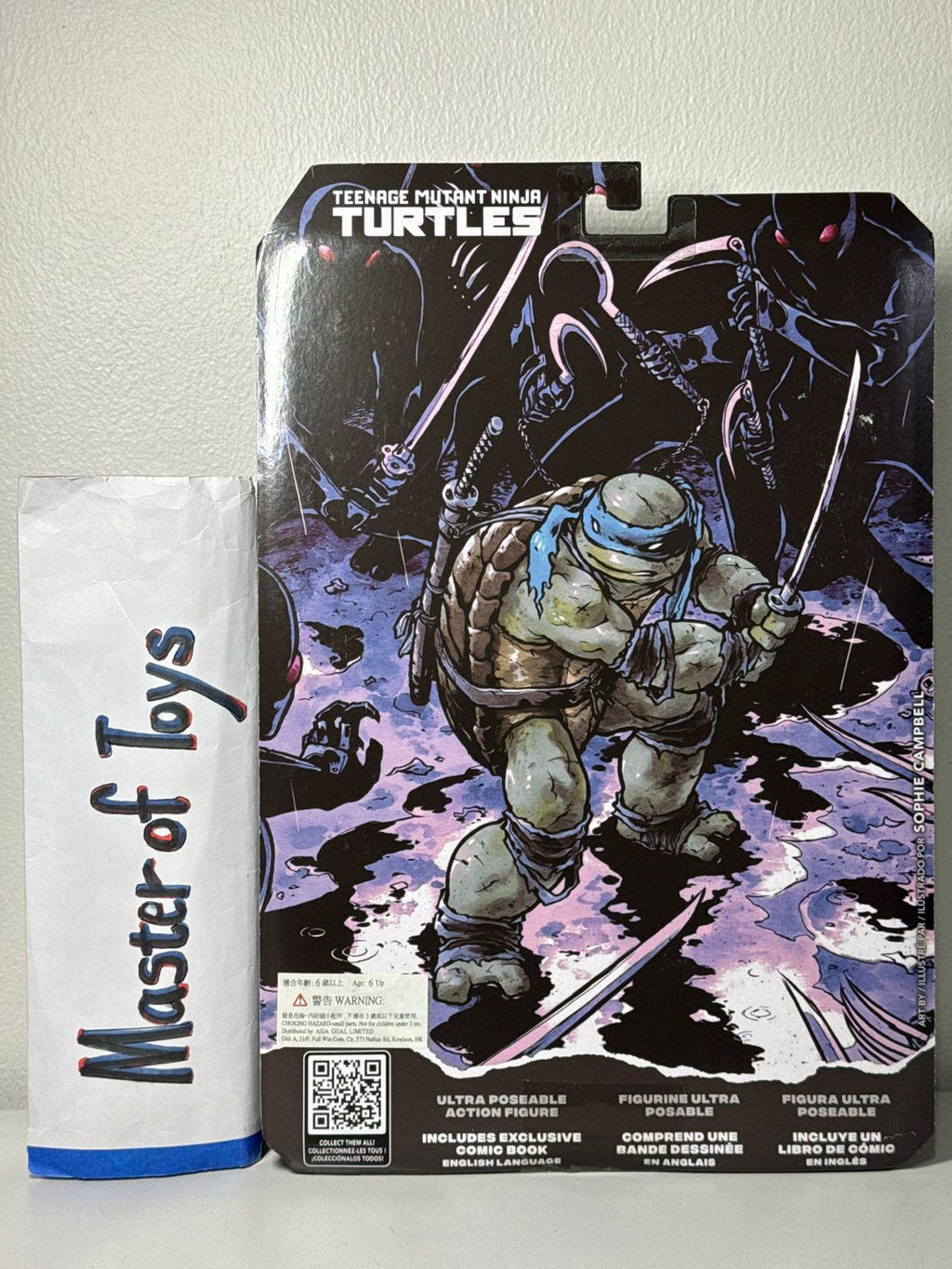McFarlane Page Punchers Micro Series Teenage Mutant Ninja Turtles Leonardo - Ready Stock