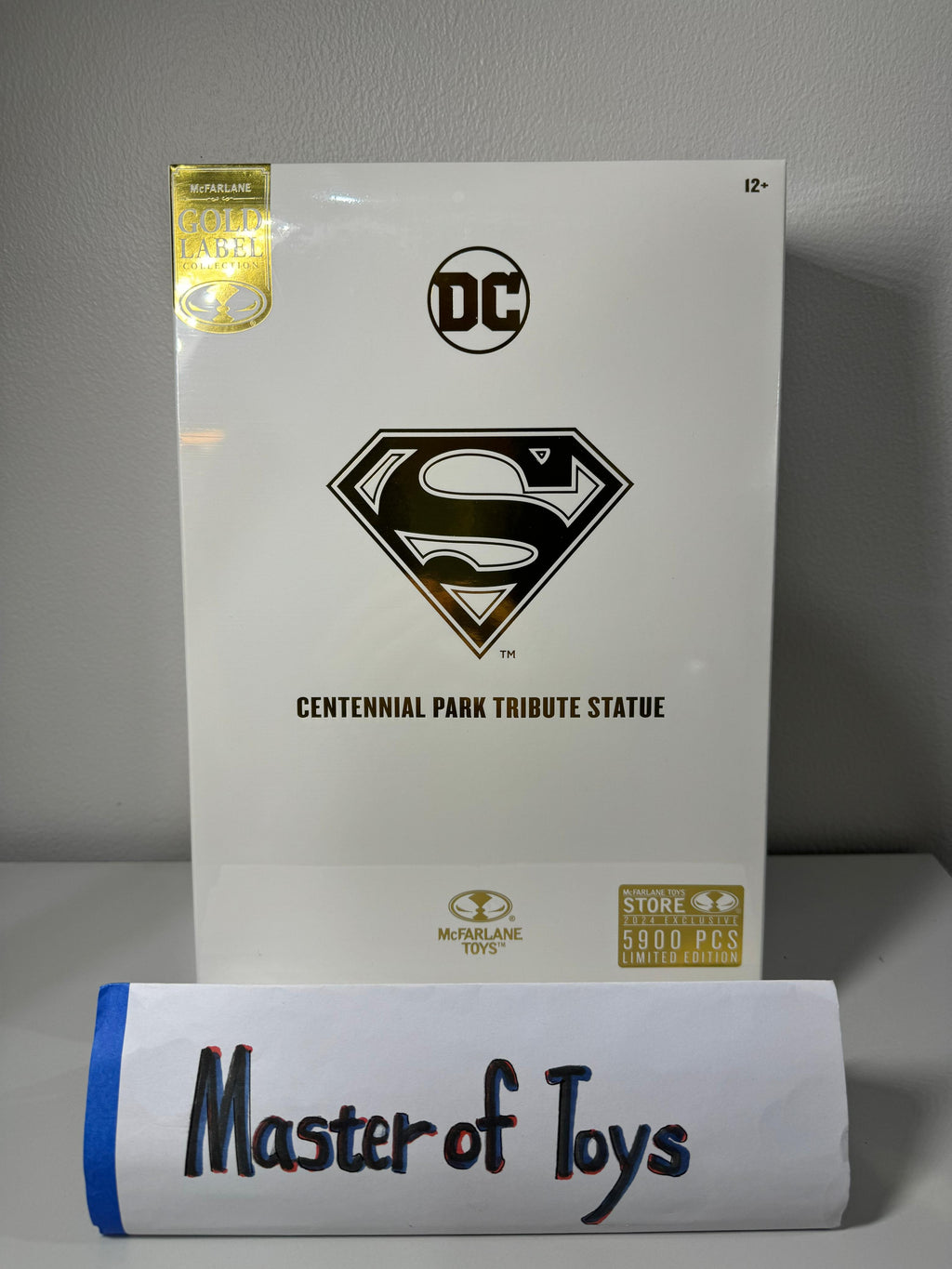 McFarlane DC Multiverse Gold Label Collection Superman Centennial Park Tribute Statue - Ready Stock