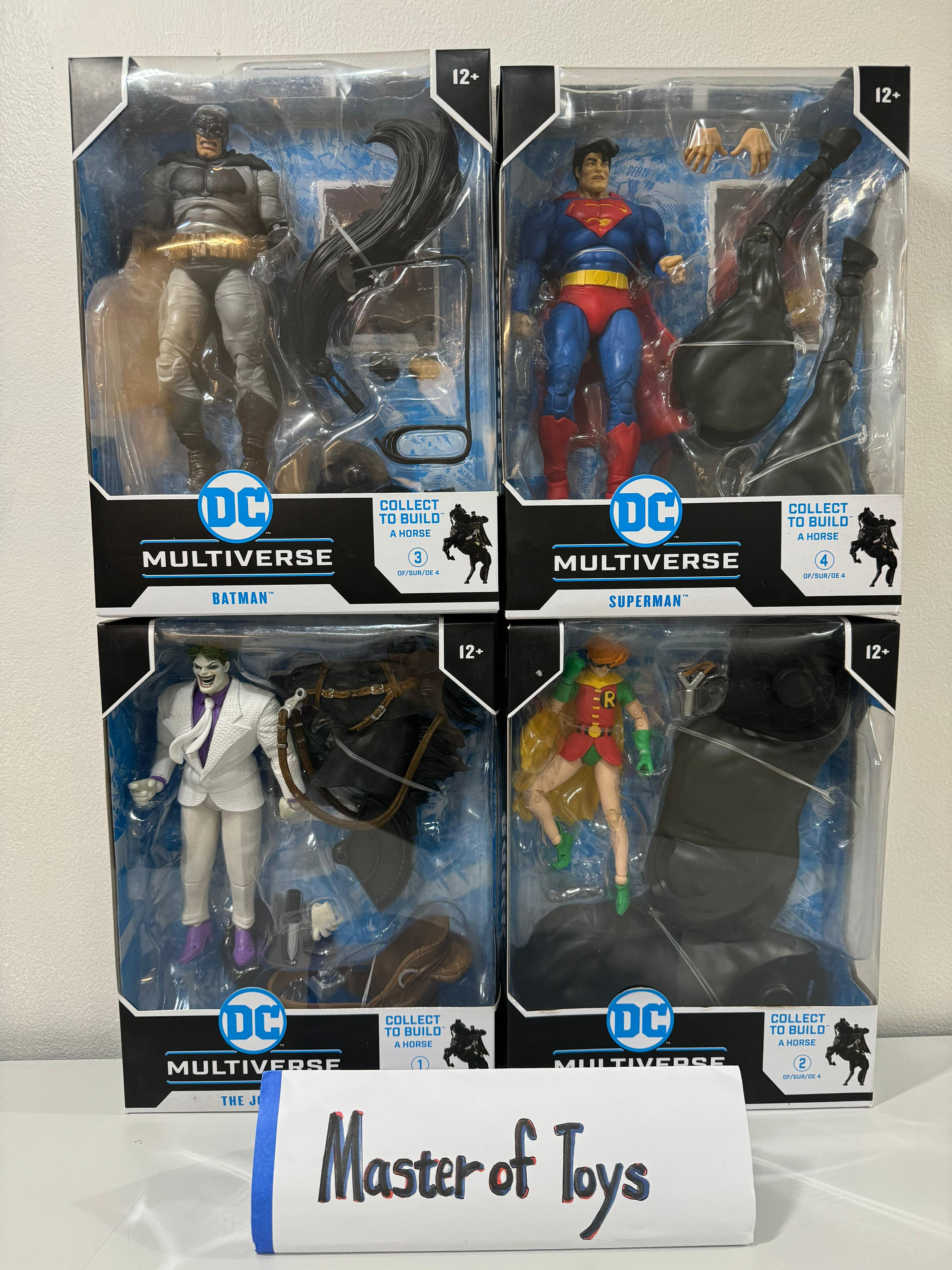 McFarlane DC Multiverse The Joker | Robin | Batman | Superman | Batman Dark Knight Returns BAF Horse SET of 4 - Ready Stock