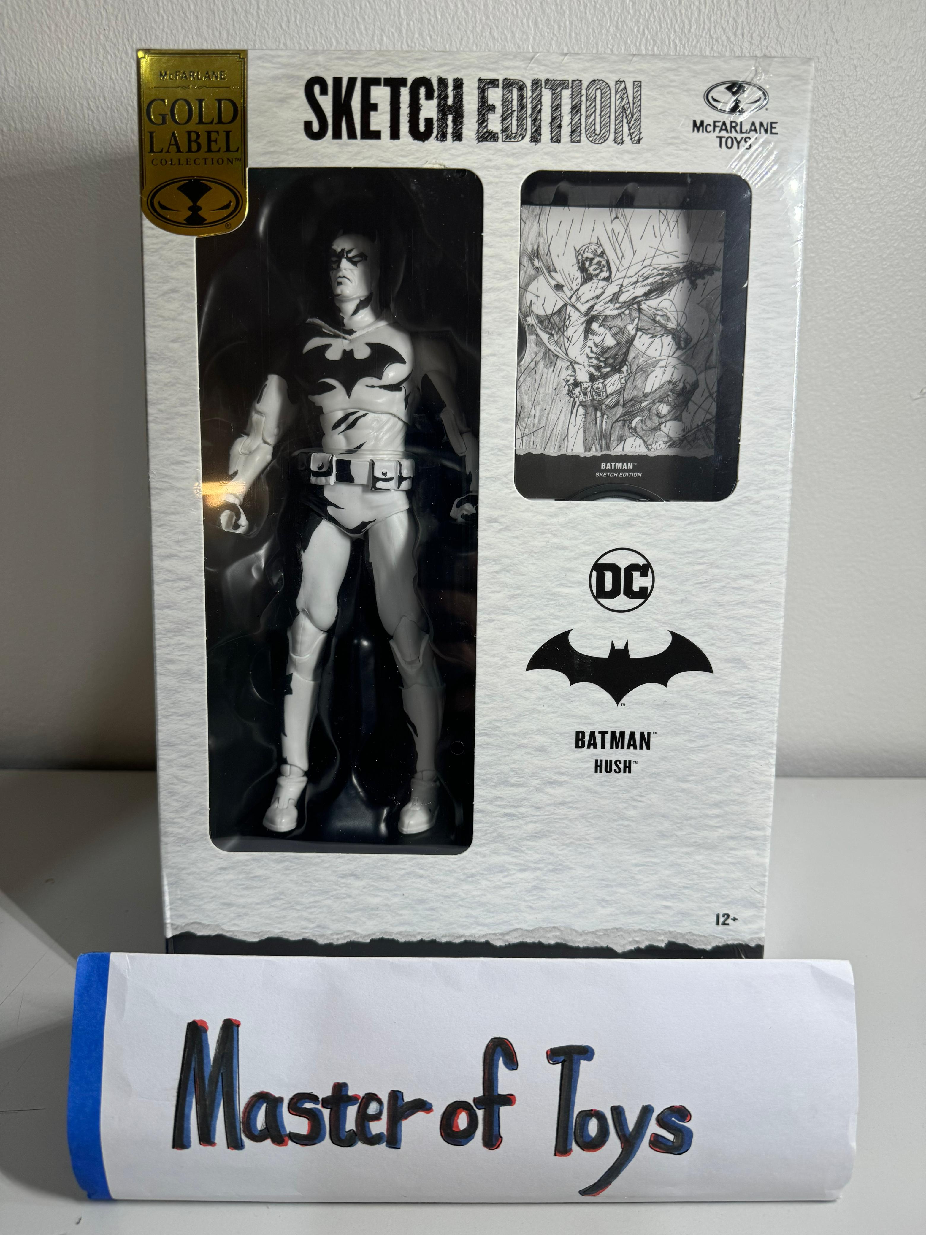 McFarlane DC Multiverse Batman Hush Sketch Edition Gold Label Collection Authenticated Limited Edition - Ready Stock