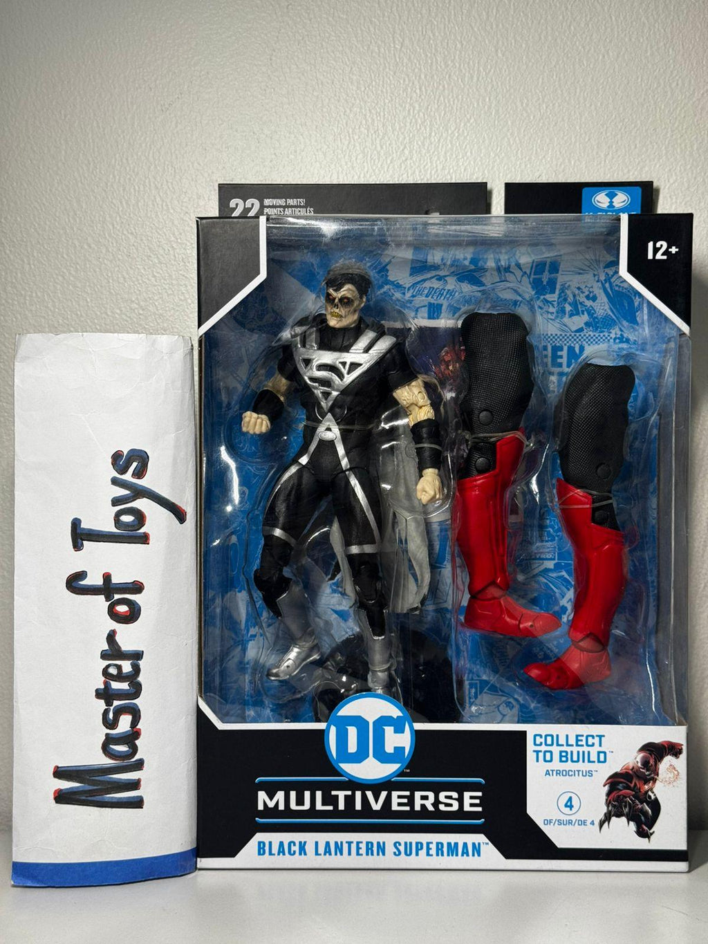 McFarlane DC Multiverse Black Lantern Superman (Blackest Night) With CTB Atrocitus - Ready Stock