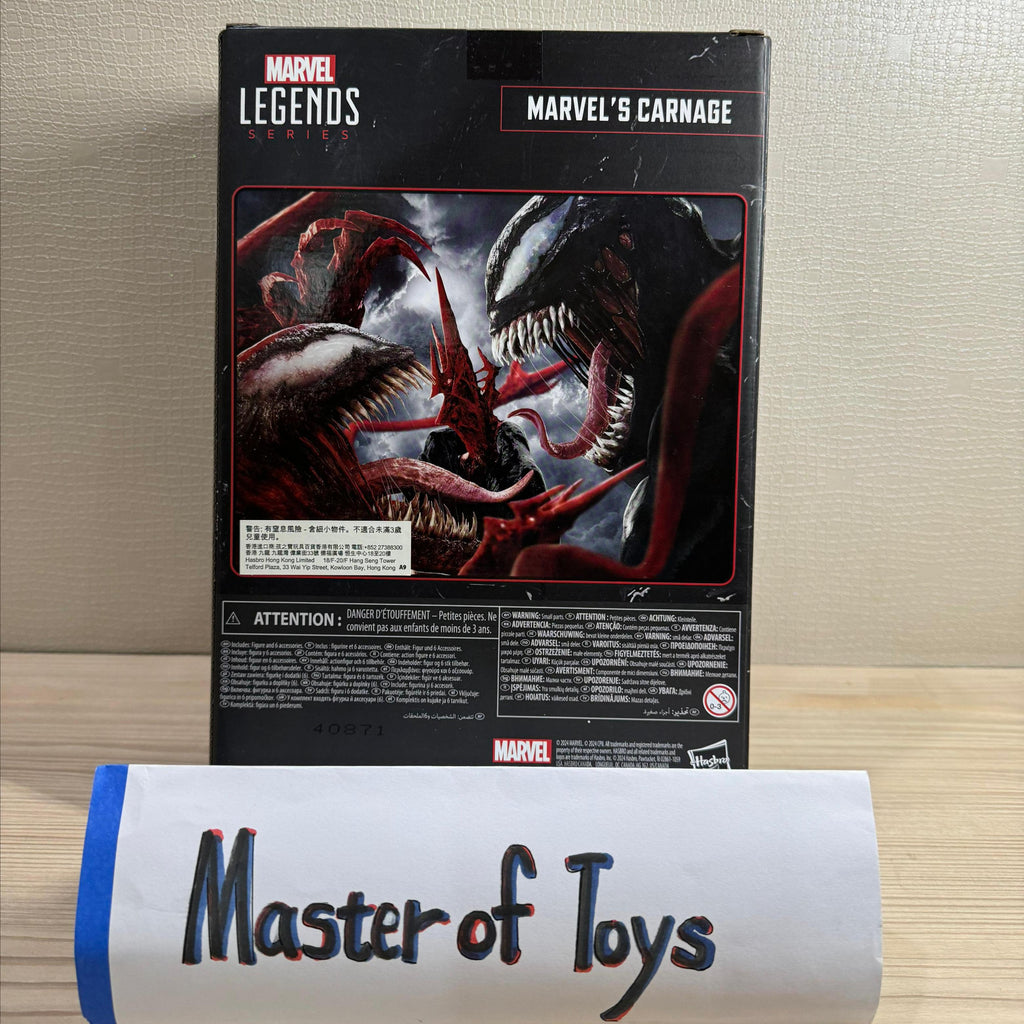 Hasbro Marvel Legends Series Venom Let There Be Carnage Marvel's Carnage BIB - Ready Stock