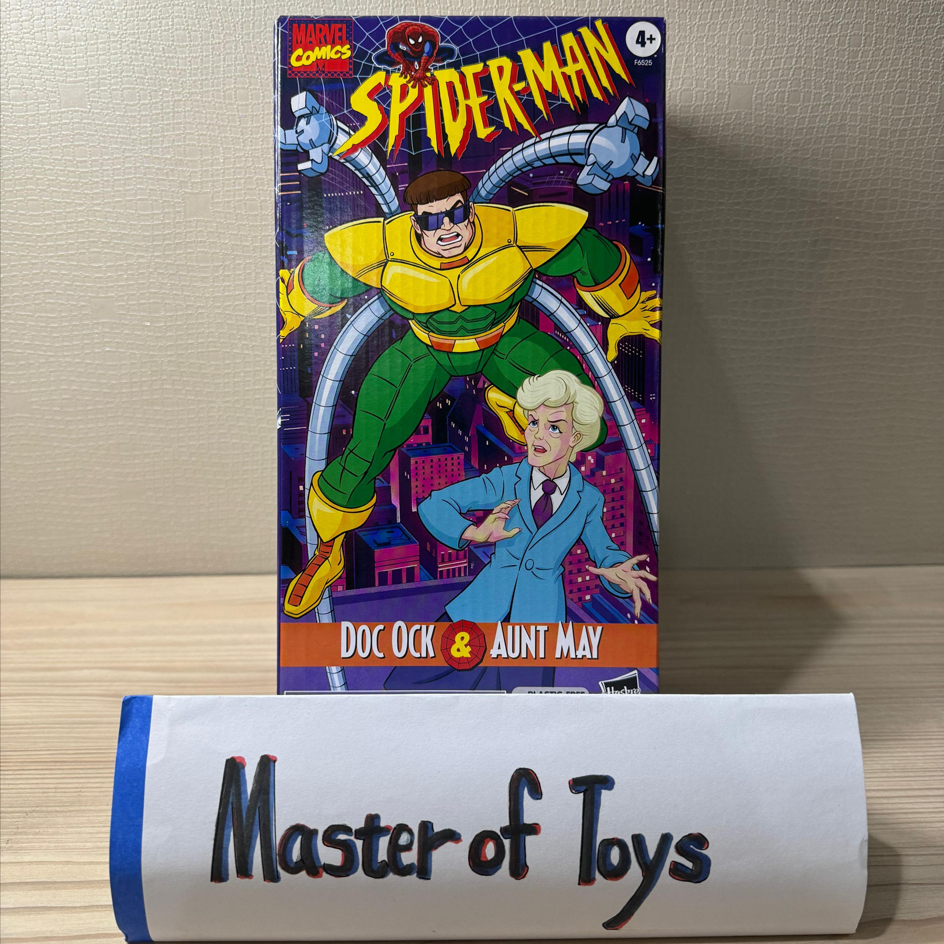 Hasbro Marvel Comics Spiderman Doc Ock & Aunty May VHS - Ready Stock