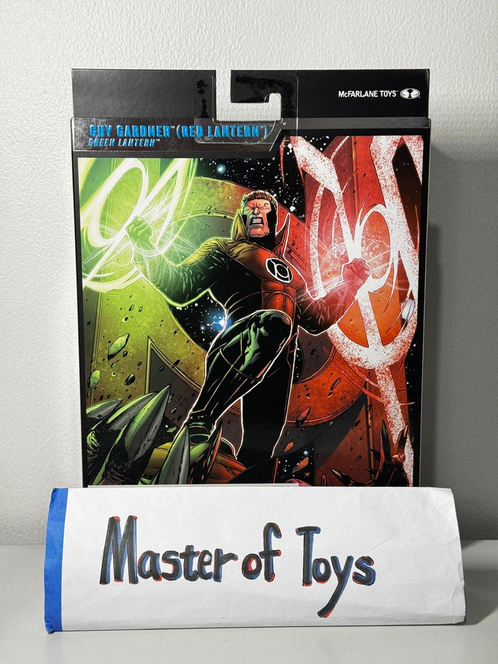 McFarlane Collector Edition DC Multiverse Guy Gardner Red Lantern (Green Lantern) #37 Red Platinum Edition - Ready Stock