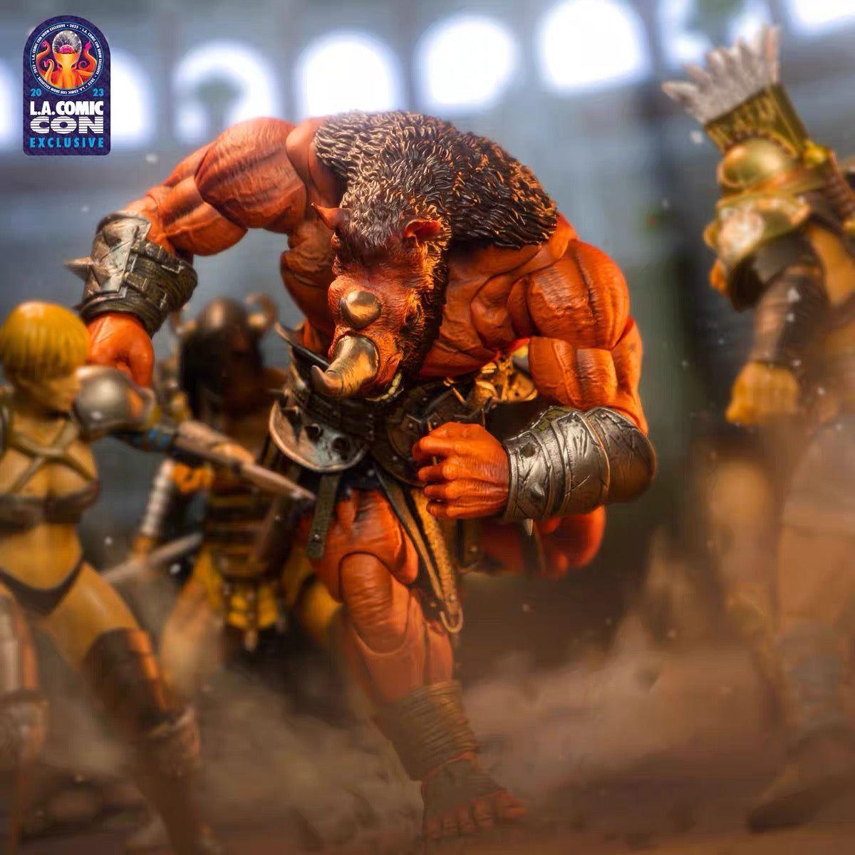 XesRay Studio Red Rhino L.A Comic CON Exclusive Combatants Fight For Glory Ketuta The Big Horn - Ready Stock