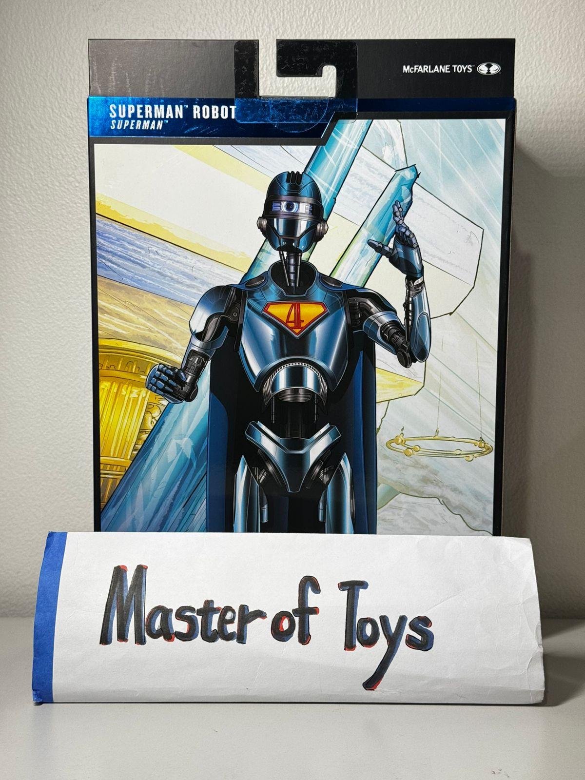 McFarlane Deluxe Theatrical Edition DC Multiverse Superman Robot (Superman) Red Platinum Edition - Ready Stock