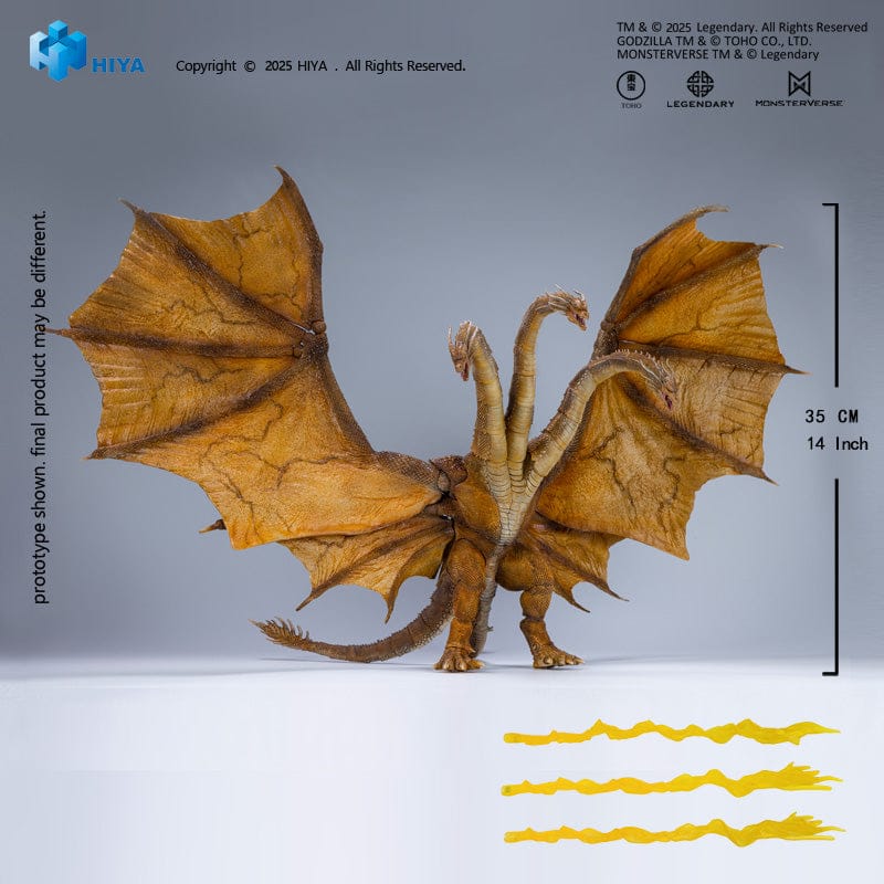 Hiya Toys Monsterverse Godzilla King Of The Monsters King Ghidorah 2.0 - Ready Stock