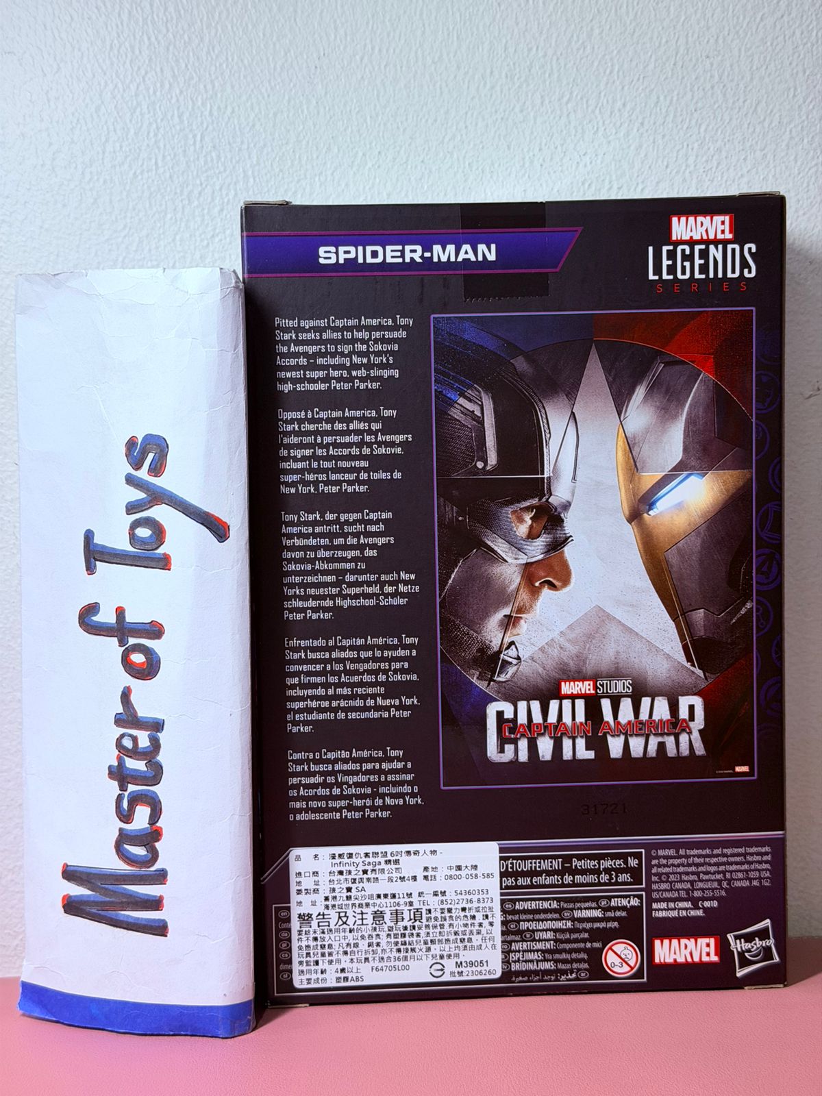 Hasbro Marvel Legends Series The Infinity Saga Spiderman Civil War Captain America - Ready Stock