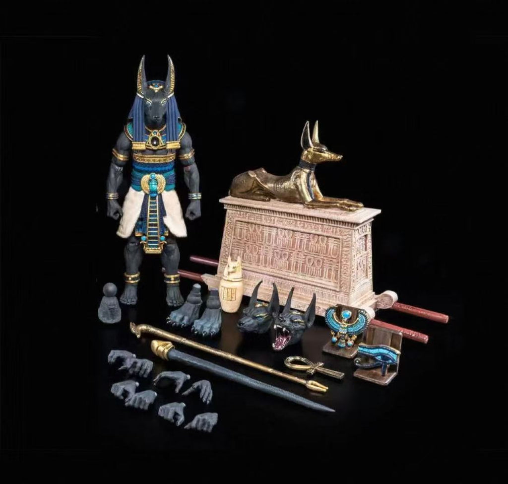 Figura Obscura Exclusive Gods of Ancient Egypt Anubis Four Horsemen - Ready Stock
