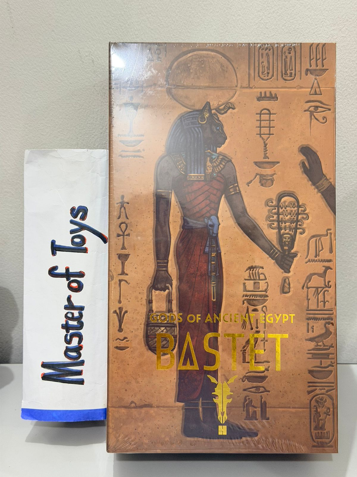 Figura Obscura Exclusive Gods of Ancient Egypt Black & Red Bastet Four Horsemen - Ready Stock