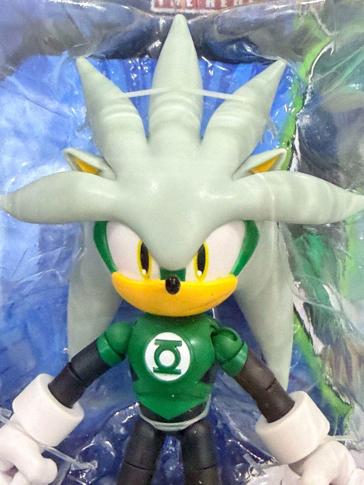 Jakks Sonic The Hedgehog DC X Sonic Silver Green Lantern - Ready Stock