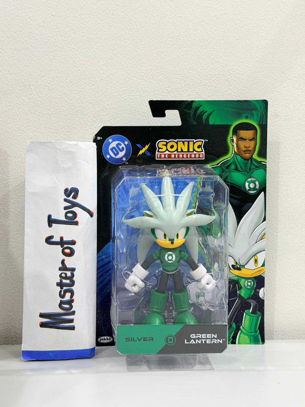 Jakks Sonic The Hedgehog DC X Sonic Silver Green Lantern - Ready Stock