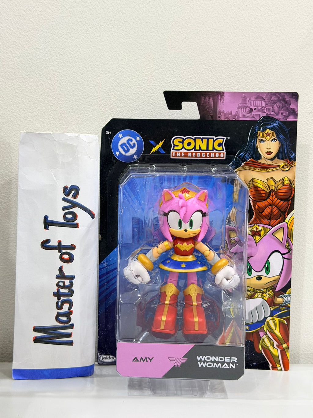 Jakks Sonic The Hedgehog DC X Sonic Amy Wonder Woman - Ready Stock