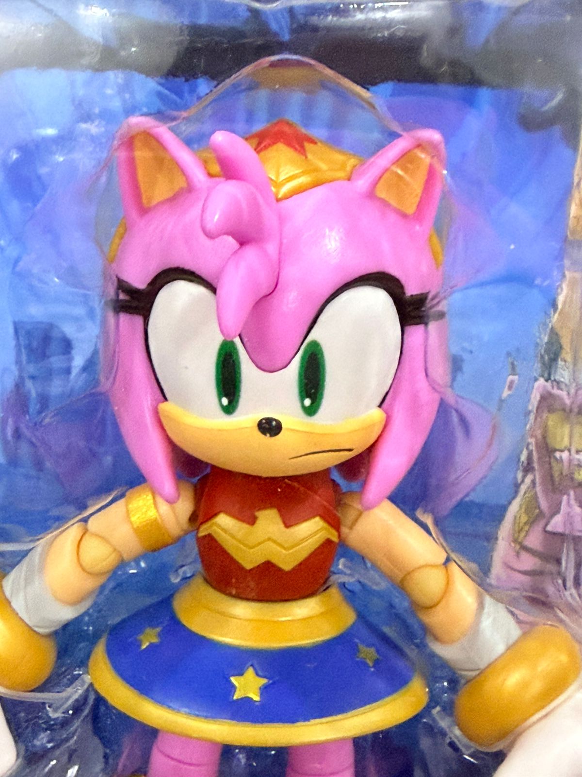 Jakks Sonic The Hedgehog DC X Sonic Amy Wonder Woman - Ready Stock
