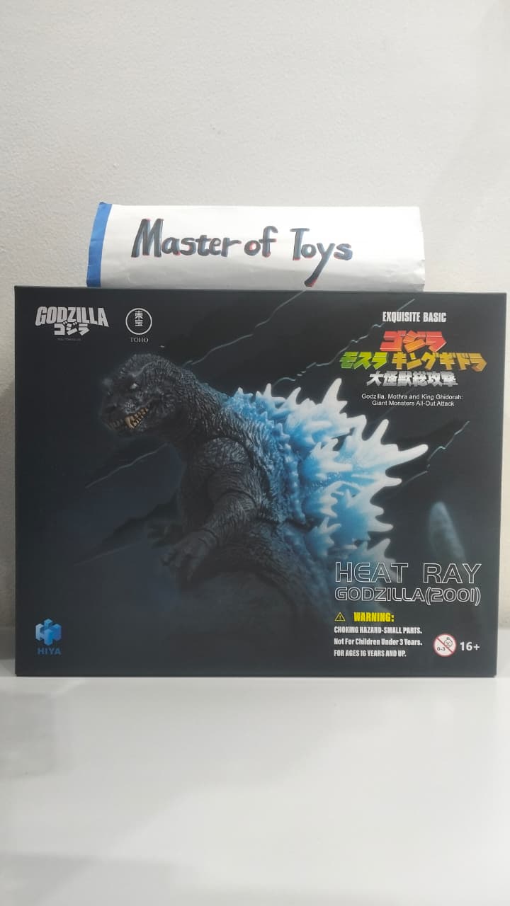 Hiya Toys Exquisite Basic Godzilla,Mothra And King Ghidorah : Giant Monsters All - Out Attack Heat Ray Godzilla (2001) -Ready Stock