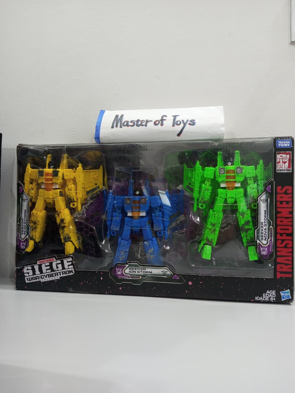 Hasbro Transformers War For Cybertron Trilogy  : Seeker Acid Storm,Seeker Ion Storm Dan Seeker Nova Storm  3- Packs - Ready Stock