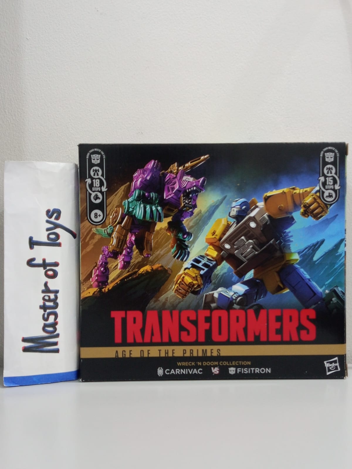 Hasbro Transformers Age The Primes Wreck 'N Doom Collection | Carnivac & Fisitron 2-pack - Ready Stock