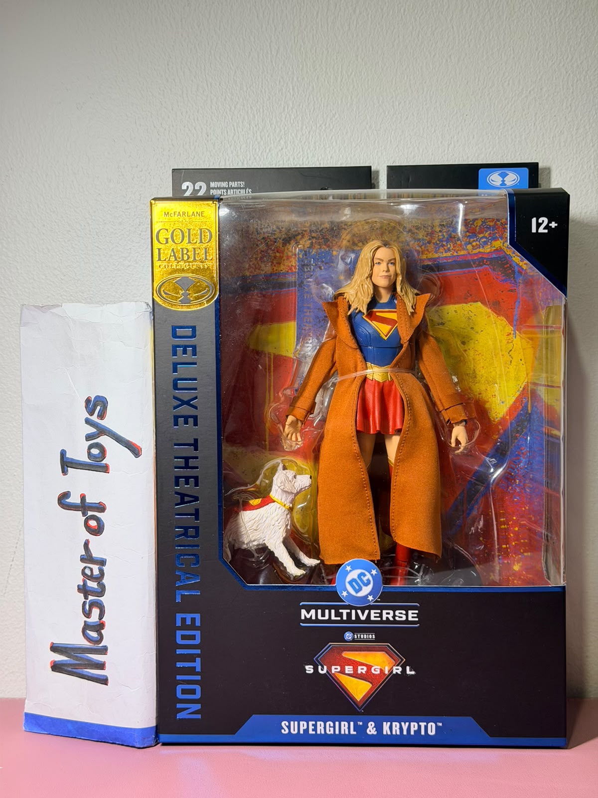 McFarlane Deluxe Theatrical Edition DC Multiverse Supergirl (Supergirl & Krypto) Gold Label- Ready Stock