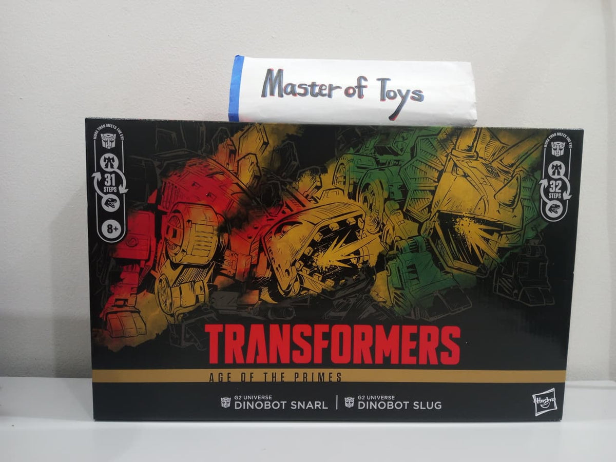Hasbro Transformers Age of the Primes G2 Universe Dinobot Slug and Dinobot Snarl 2-Pack  - Ready Stock