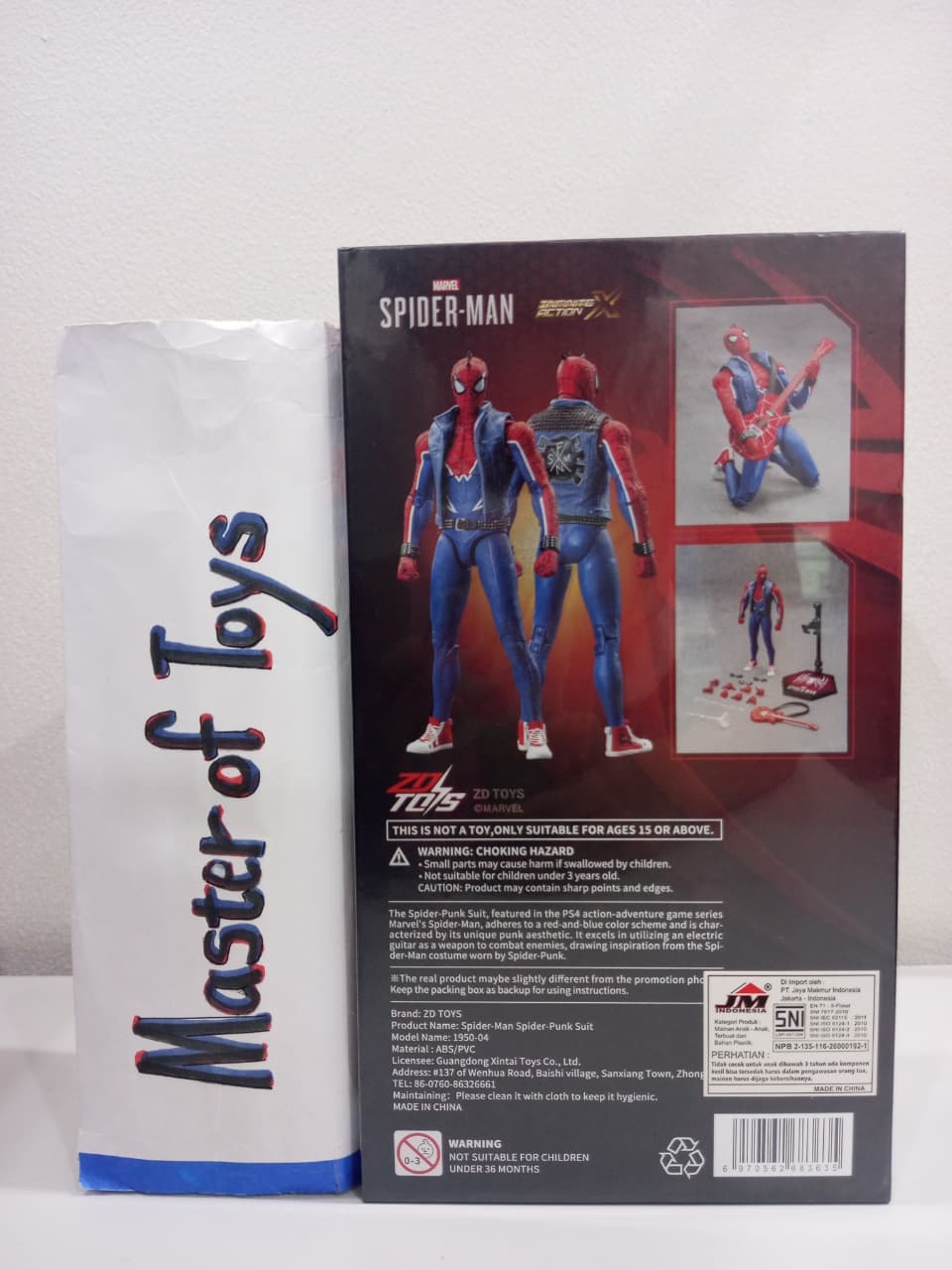 ZD Toys Marvel Spider-Man Spider-Punk Suit Action Figure  - Ready Stock