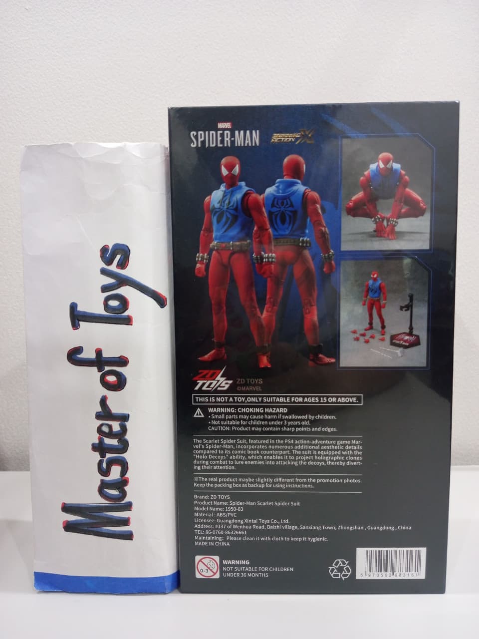 ZD Toys Marvel Spider-Man Scarlet Spider Suit Action Figure  - Ready Stock