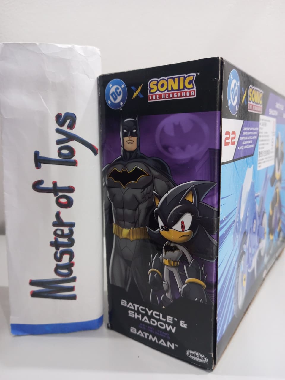 Jakks Pacific Sonic The Hedgehog Batcycle & Shadow Batman - Ready Stock