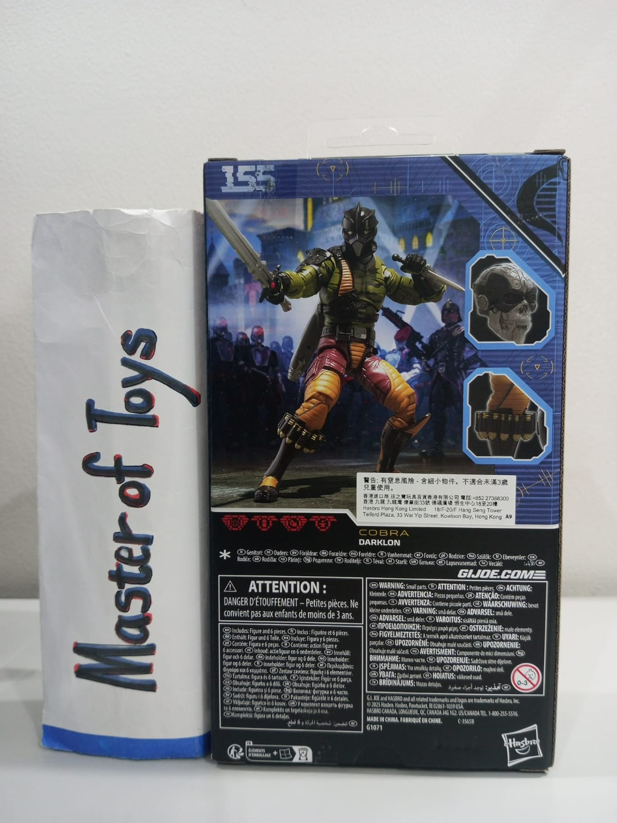 Hasbro Gijoe Classified Series Iron Grenadiers Cobra Darklon #155 - Ready Stock