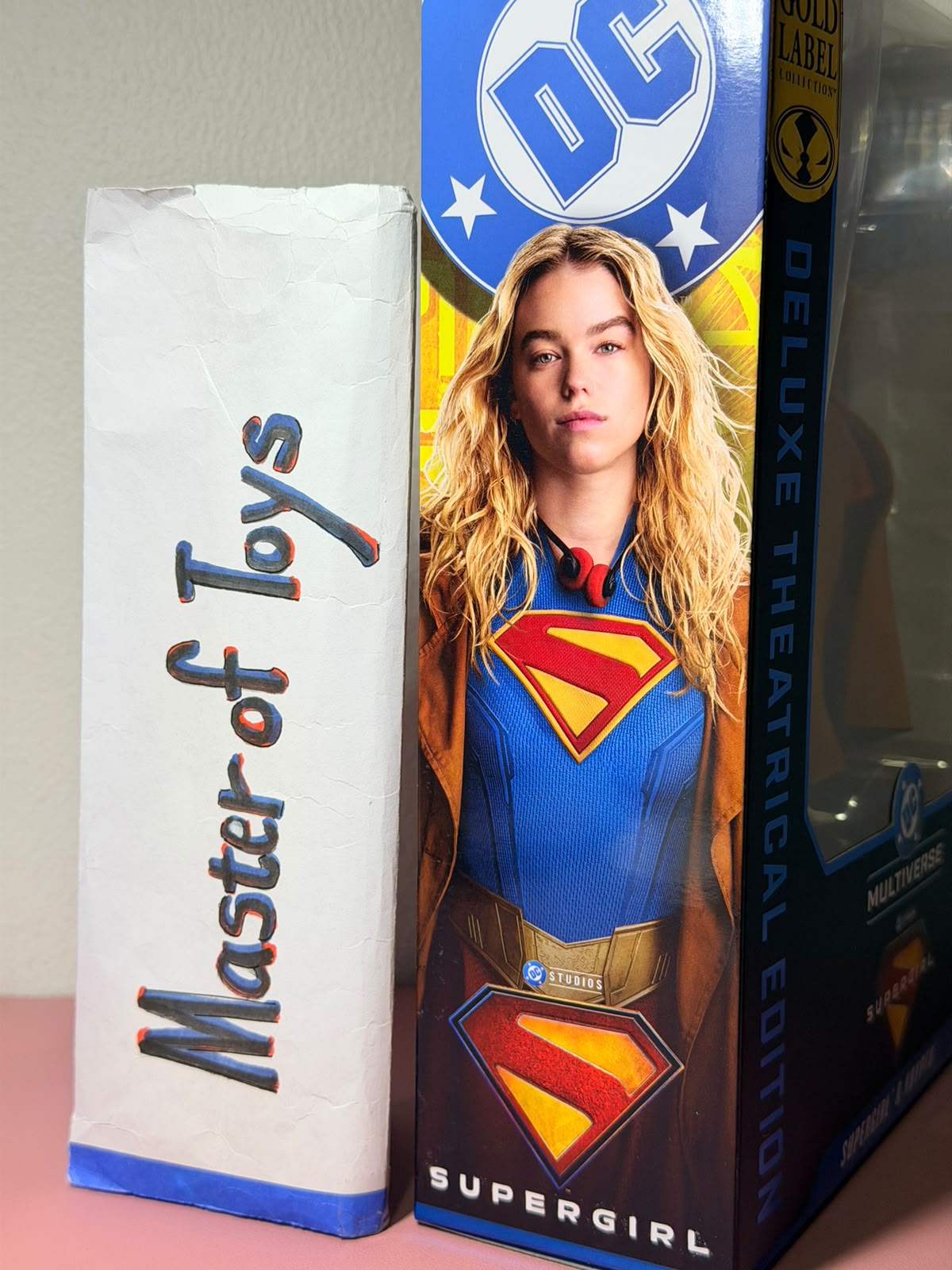 McFarlane Deluxe Theatrical Edition DC Multiverse Supergirl (Supergirl & Krypto) Gold Label- Ready Stock