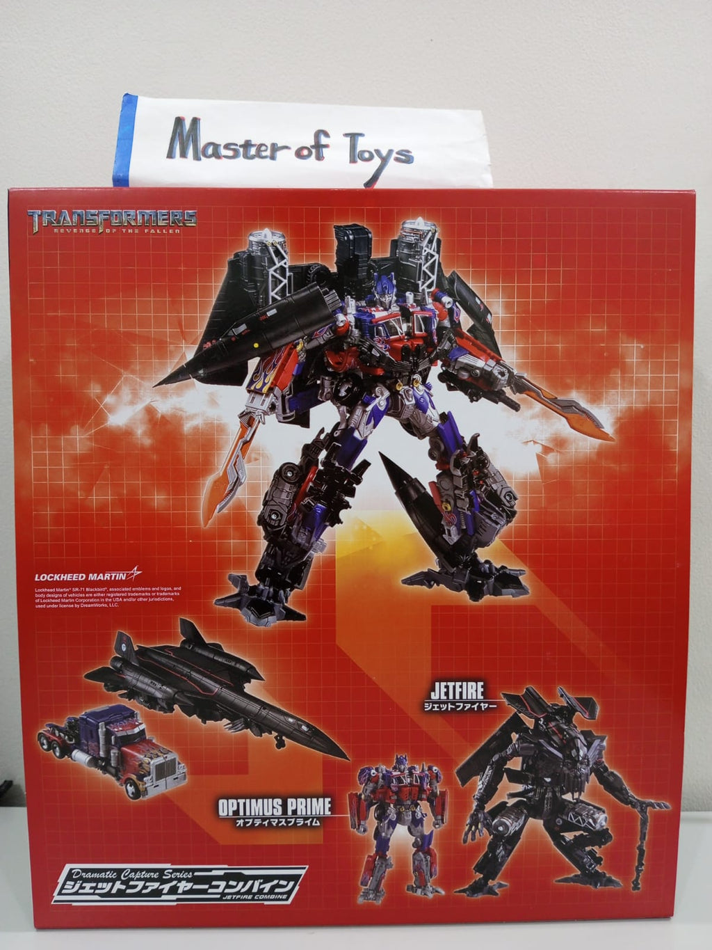 Takara Tomy Transformers Ravenge Of The Fallen Dramatic Capture Series Jetfire Combine Optimus Prime- Ready Stock