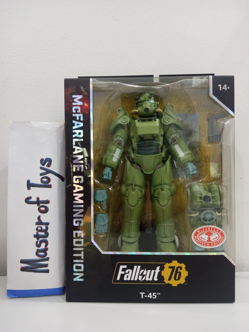 McFarlane Gaming Edition Fallout 76 T-45 Red Platinum Edition  - Ready Stock