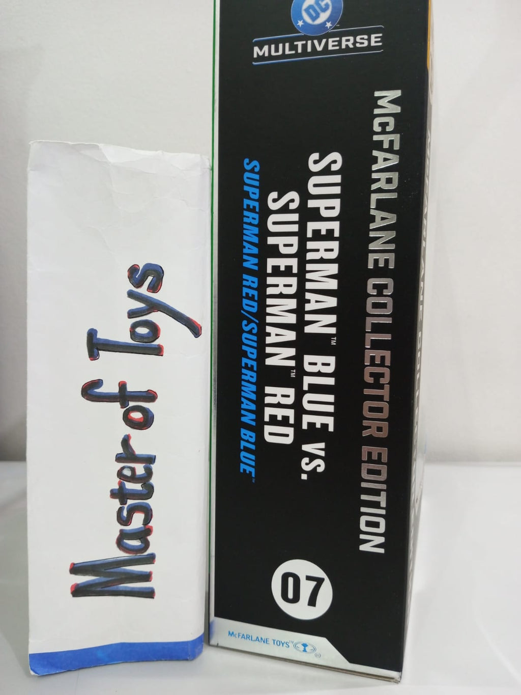 McFarlane DC Multiverse Superman Blue VS Superman Red (Superman Red/Superman Blue) #07 Gold Label - Ready Stock