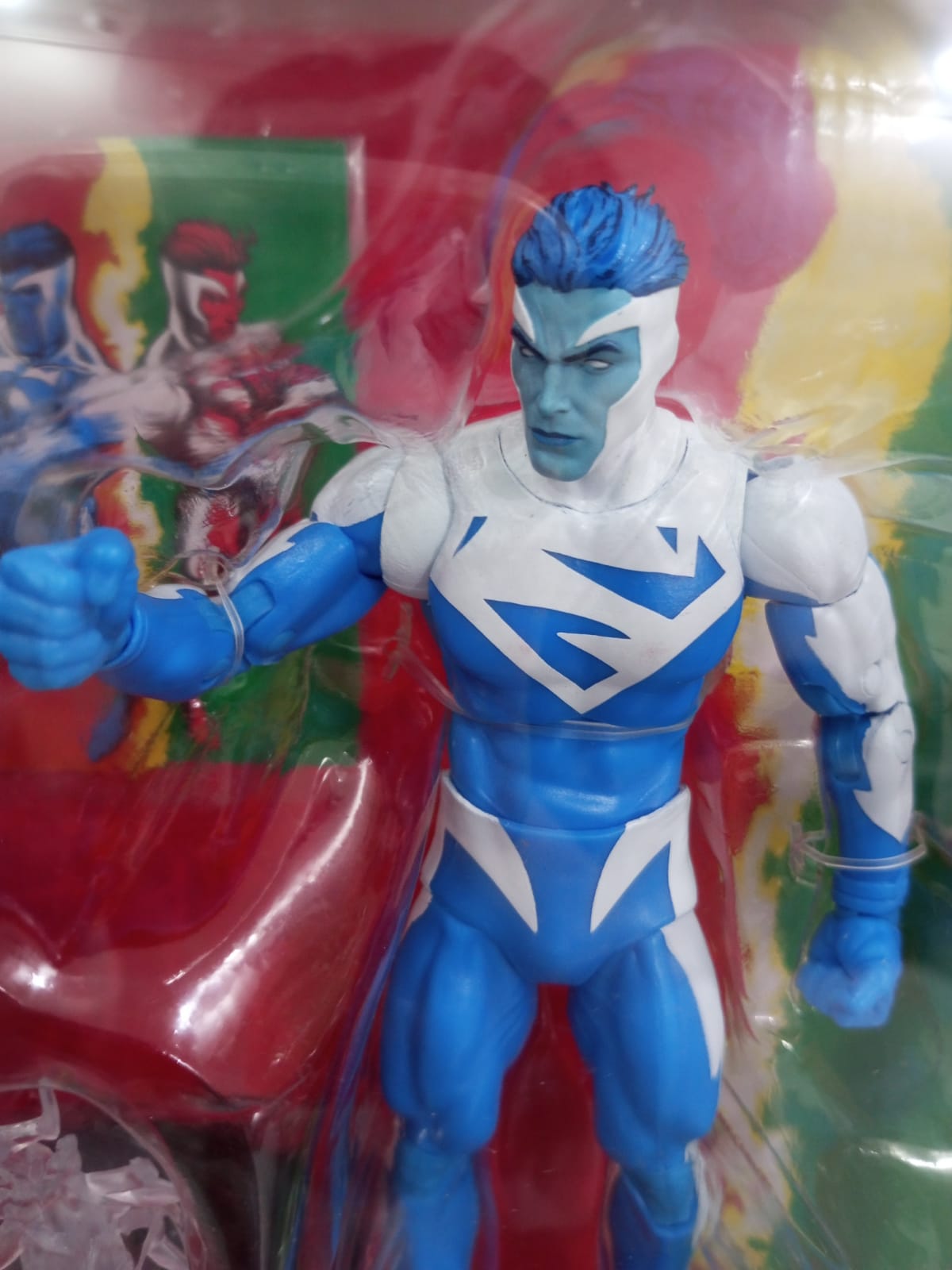 McFarlane DC Multiverse Superman Blue VS Superman Red (Superman Red/Superman Blue) #07 Gold Label - Ready Stock