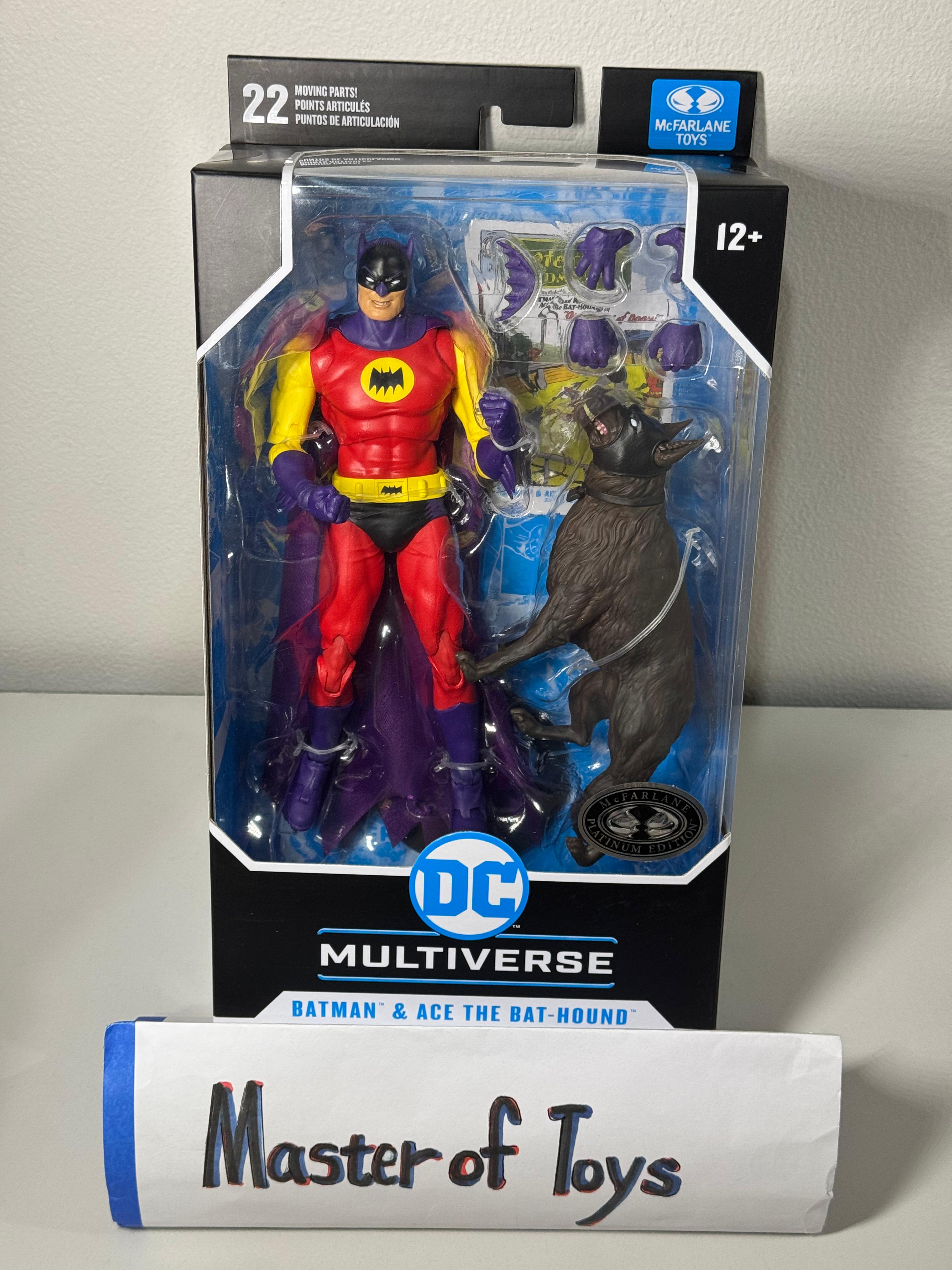 McFarlane DC Multiverse Batman & Ace the Bat-Hound (Silver Age) Platinum Edition - Ready Stock