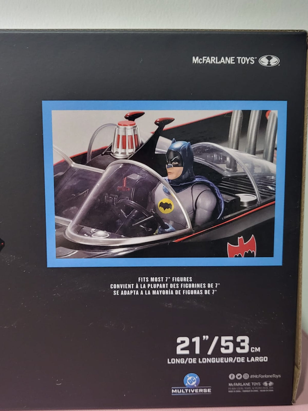 McFarlane DC Multiverse Batmobile (Batman: Classic Tv Series 21" / 53cm - Ready Stock