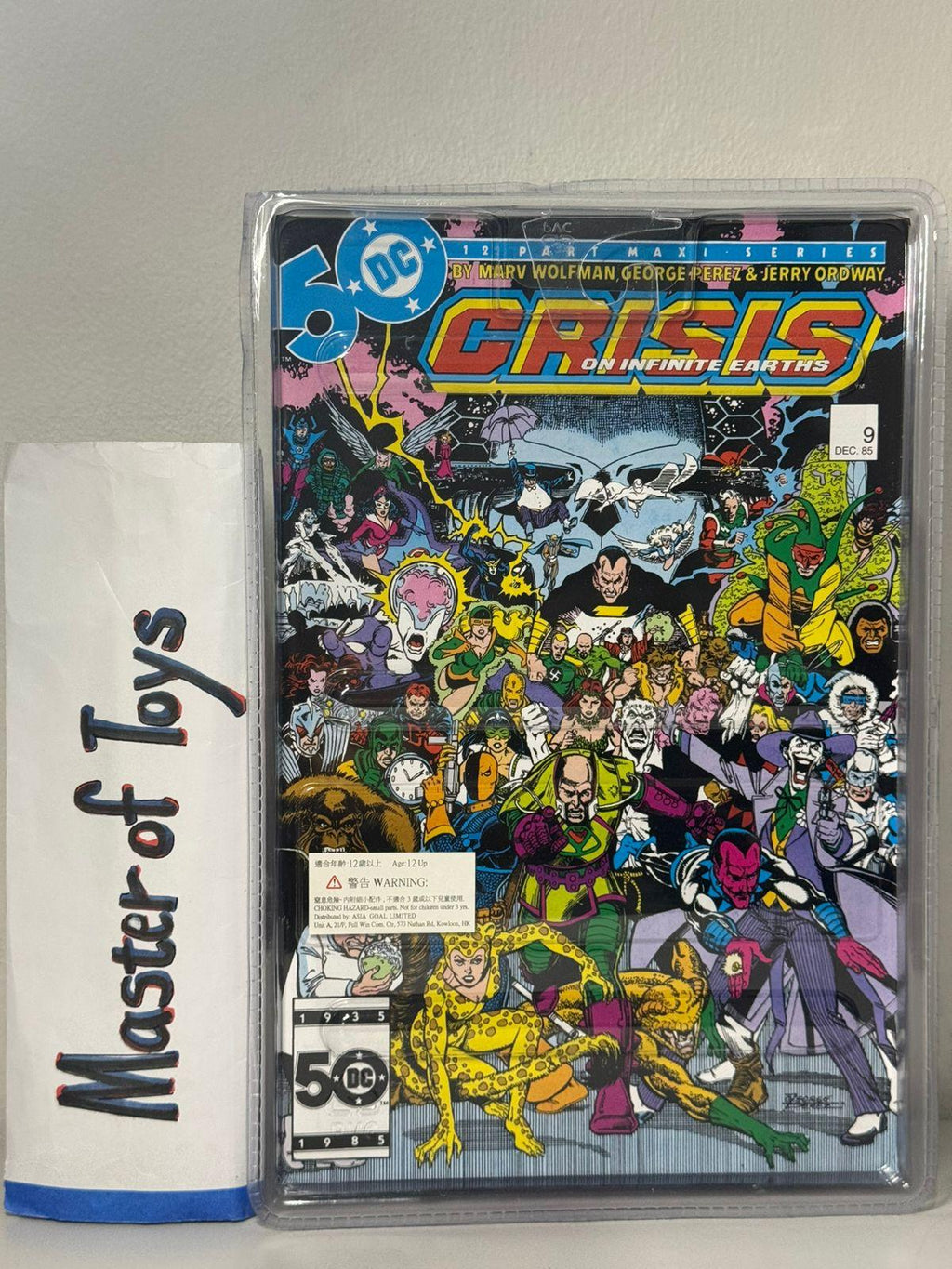 McFarlane DC Direct The Joker Crisis on Infinite Earths With Comic Book - Ready Stock