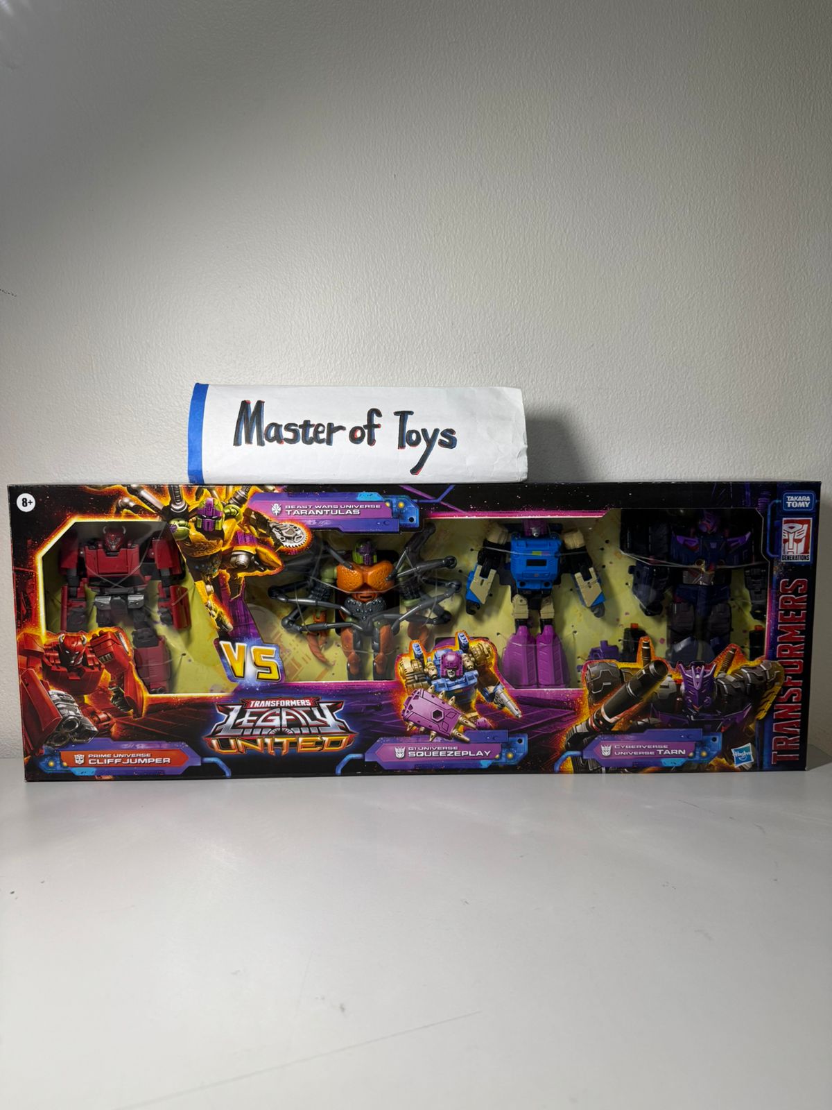 Hasbro Transformers Legacy United Beast Wars Universe Tarantulas vs Prime Universe Cliffjumper | G1 Universe Squeezeplay | Cyberverse Universe Tarn - Ready Stock
