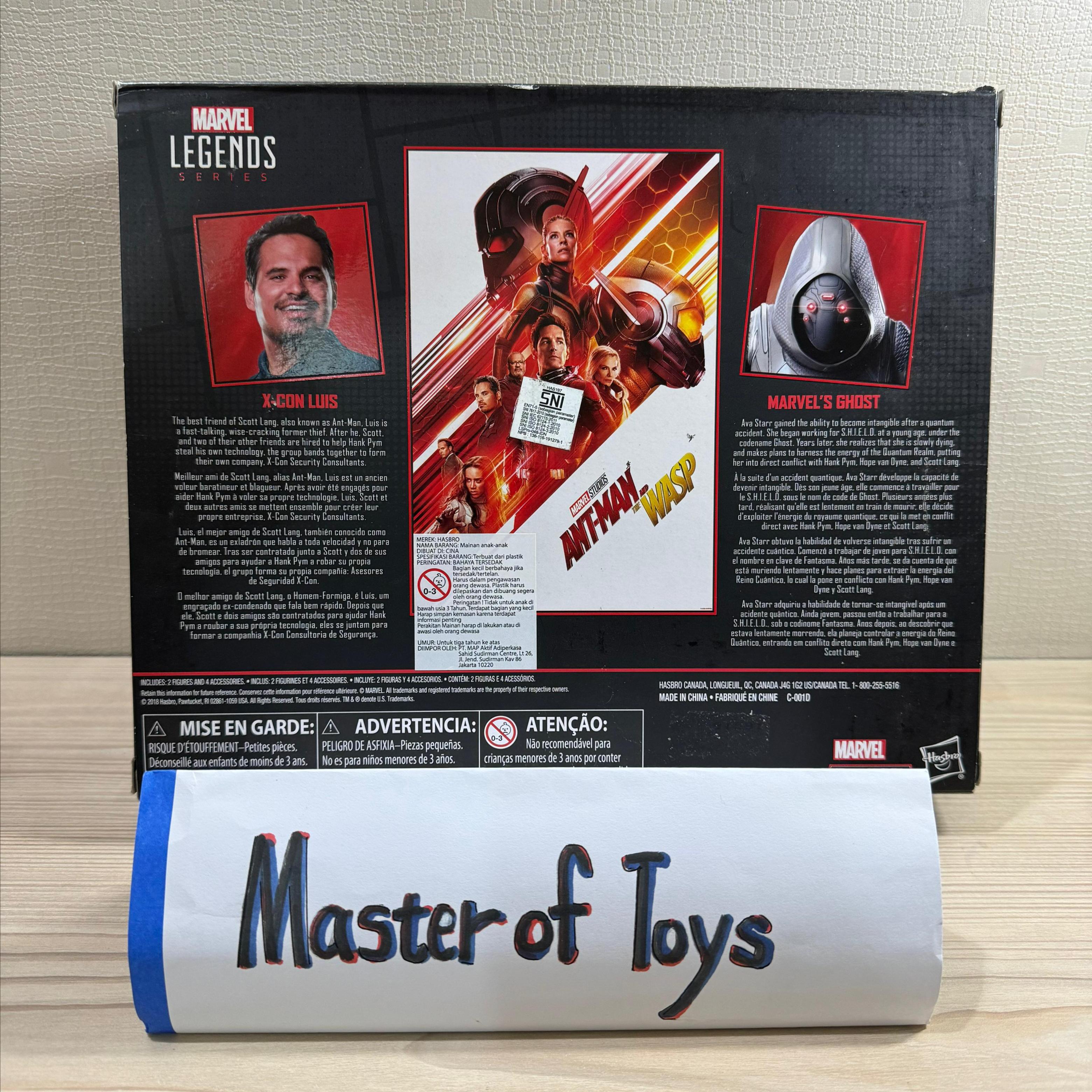 Hasbro Marvel Legends Series Marvel Studio Ant-Man And The WASP X-Con Luis & Marvel's Ghost - Ready Stock