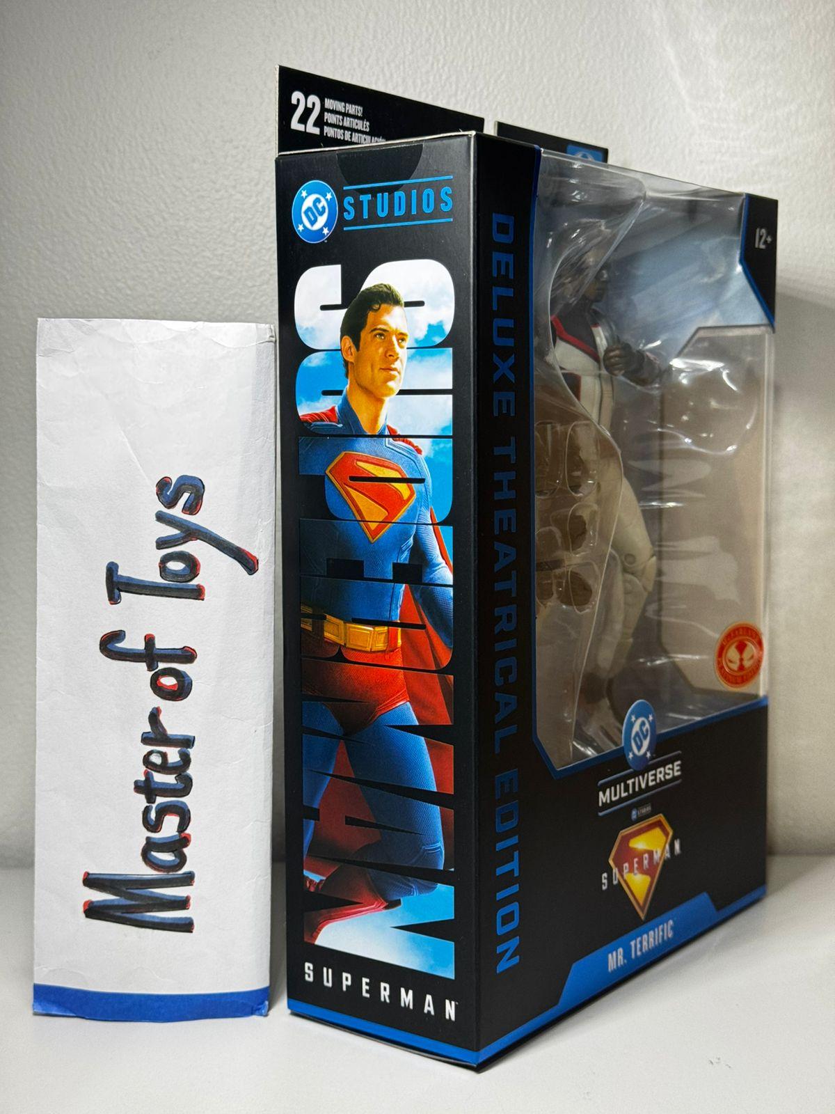 McFarlane Deluxe Theatrical Edition DC Multiverse Mr Terrific (Superman) Red Platinum Edition - Ready Stock