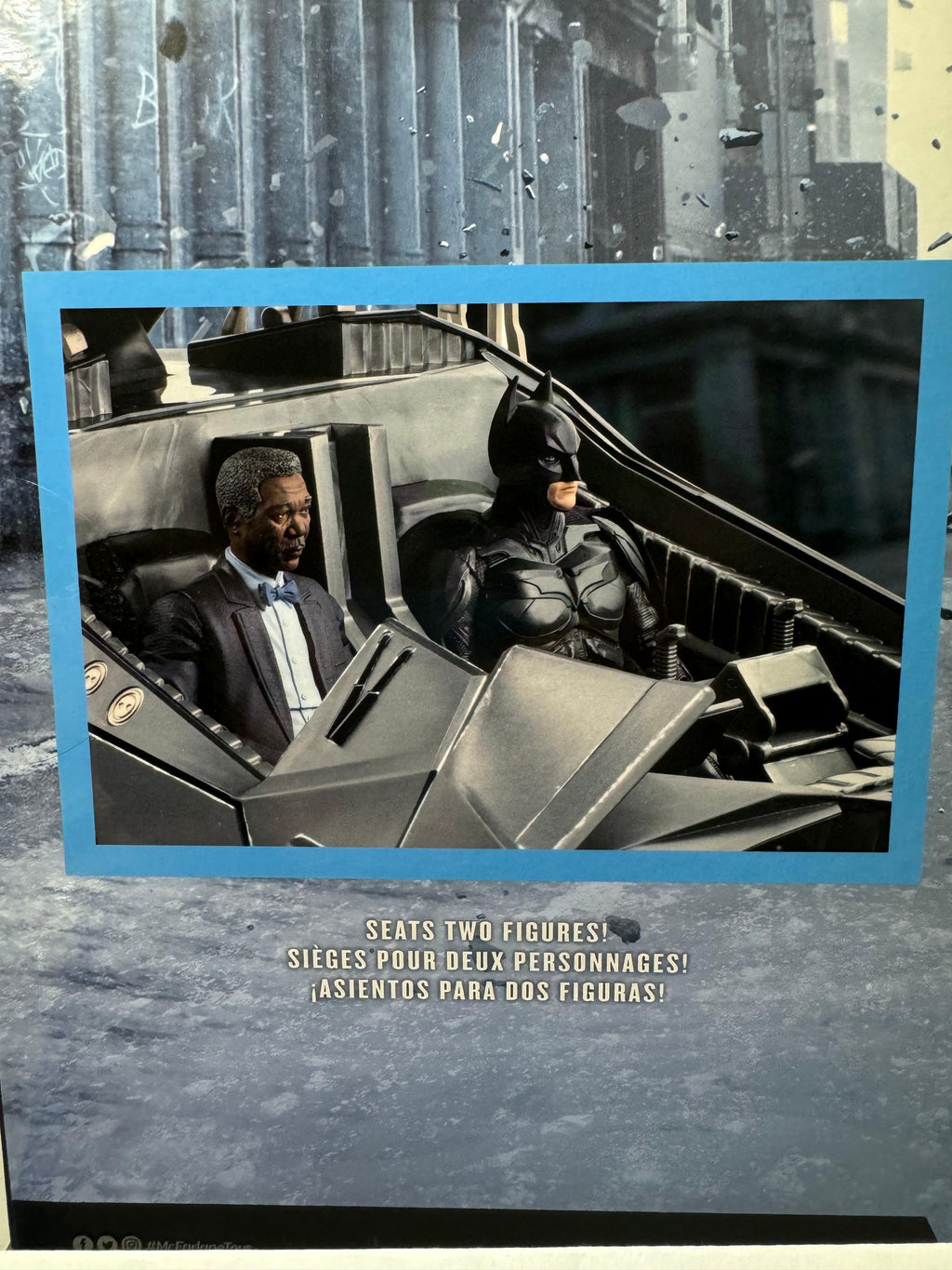McFarlane DC Multiverse Lucius Fox & Tumbler ( The Dark Knight ) 18" / 45,7cm Gold Label Collection BIB - Ready Stock