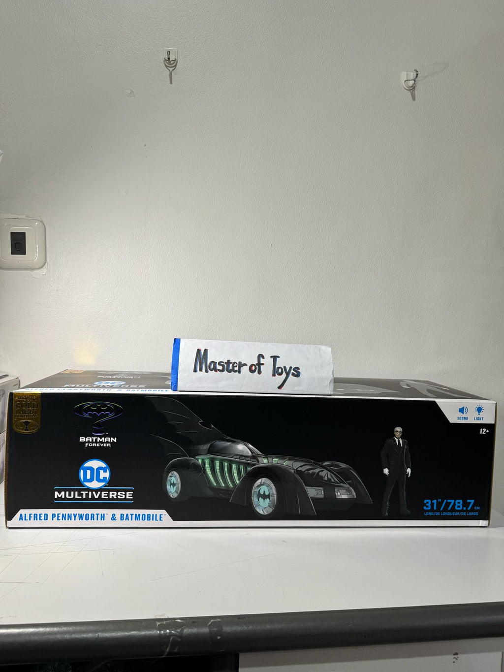 McFarlane DC Multiverse Alfred Pennyworth & Batmobile (Batman Forever) Gold Label - Ready Stock