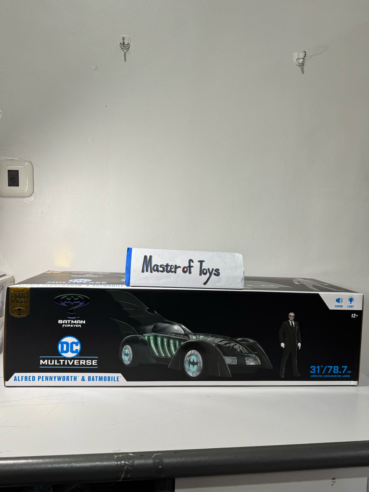 McFarlane DC Multiverse Alfred Pennyworth & Batmobile (Batman Forever) Gold Label - Ready Stock