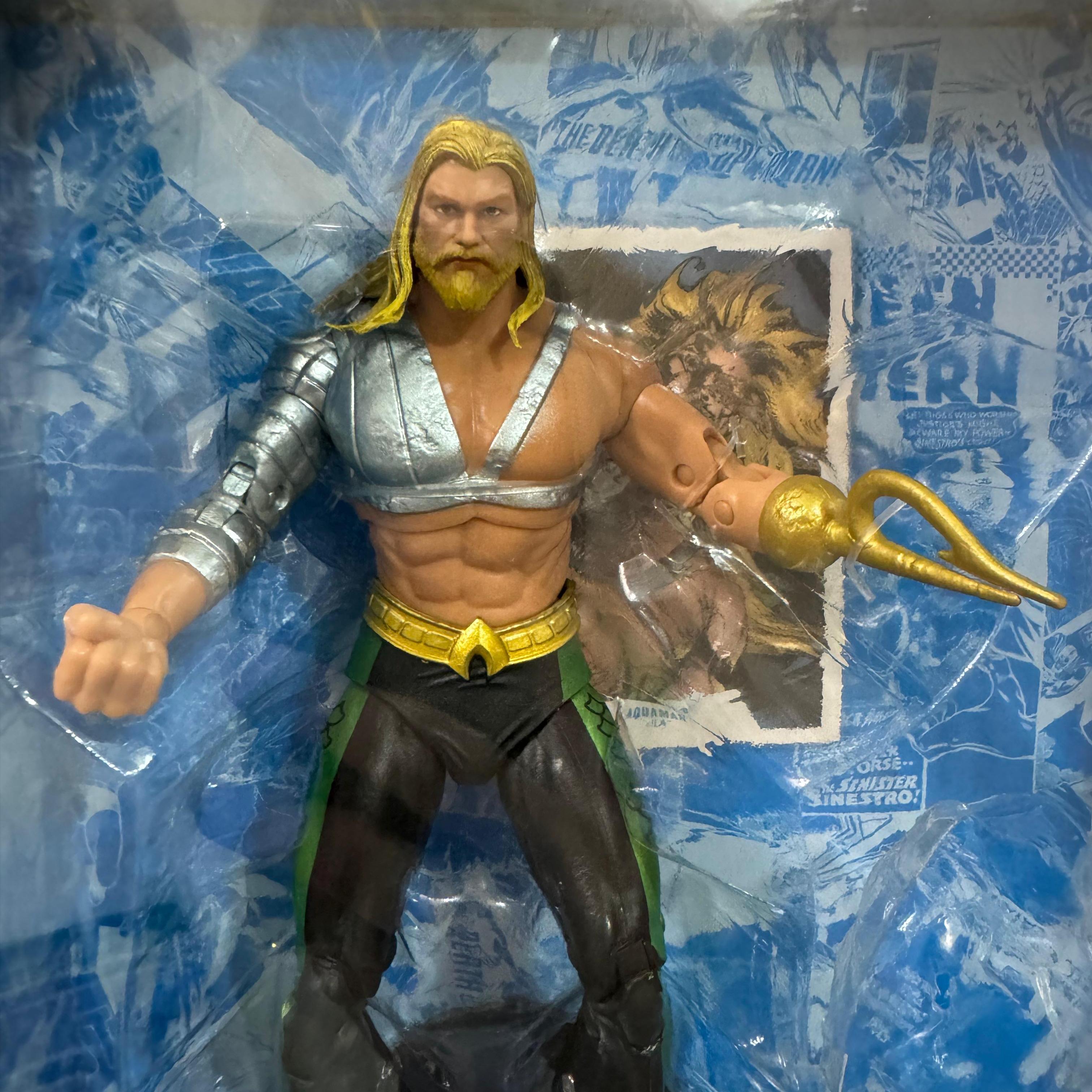 McFarlane DC Multiverse Aquaman JLA Without CTB - Ready Stock