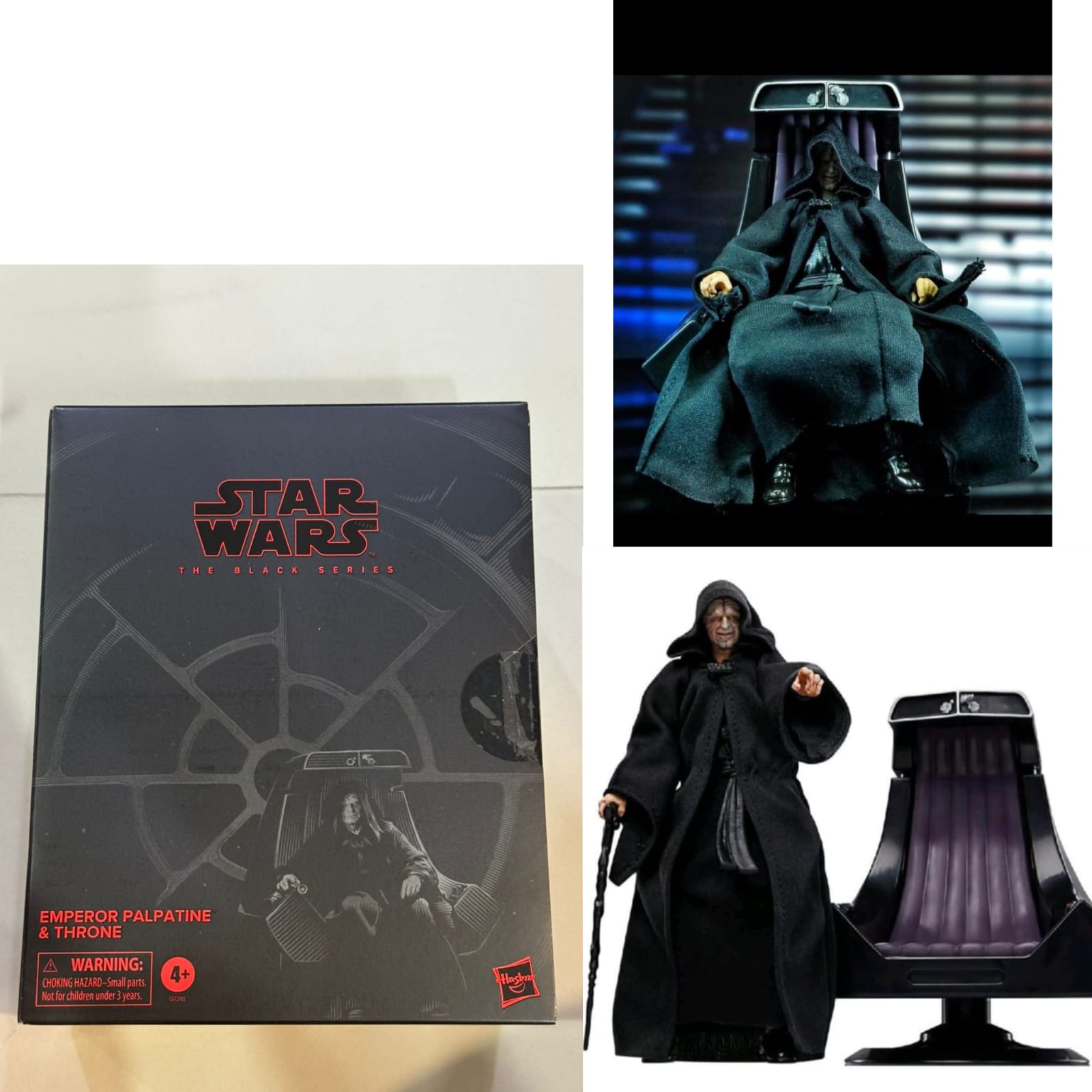 Hasbro Star Wars The Black Series Emperor Palpatine & Throne - Ready Stock