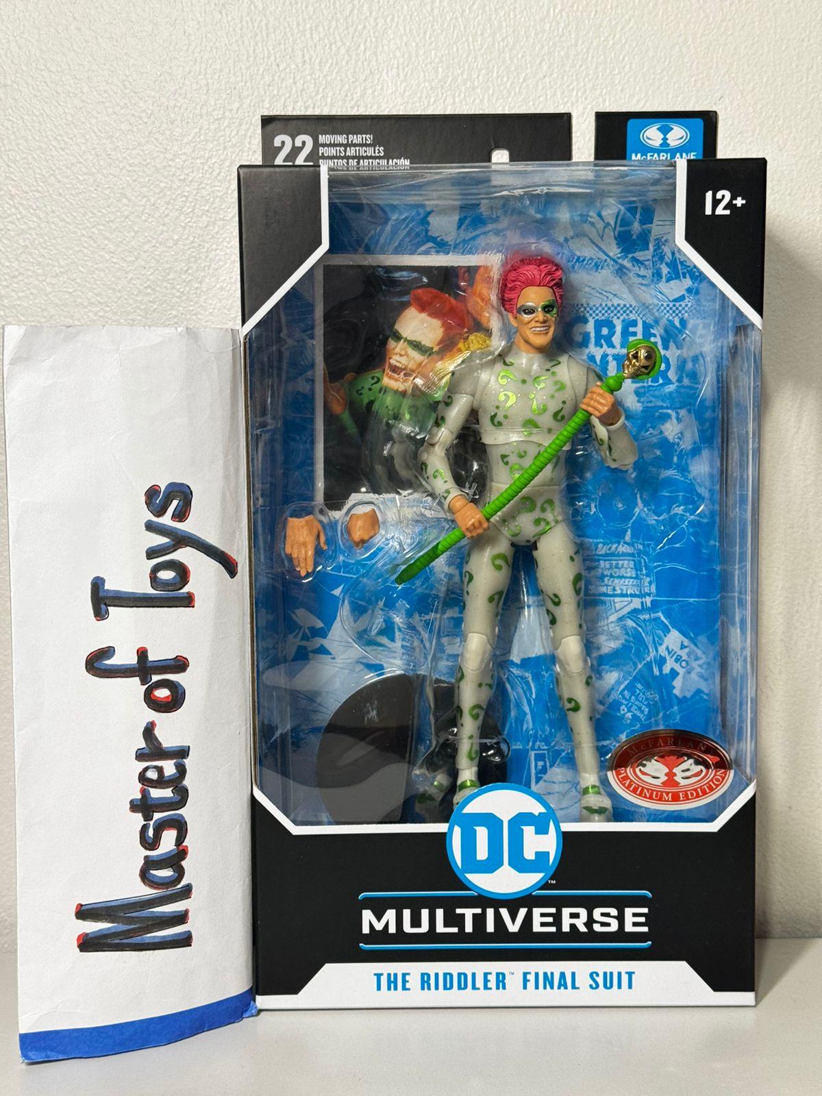 McFarlane DC Multiverse The Riddler Final Suit (Batman Forever) Red Platinum Edition - Ready Stock