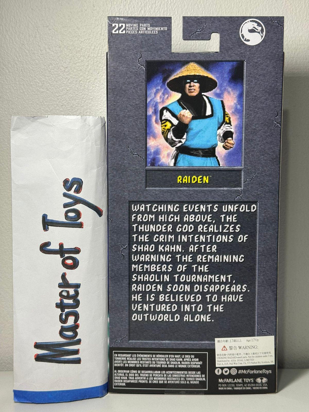 McFarlane Mortal Kombat Klassic Raiden Game Verse - Ready Stock