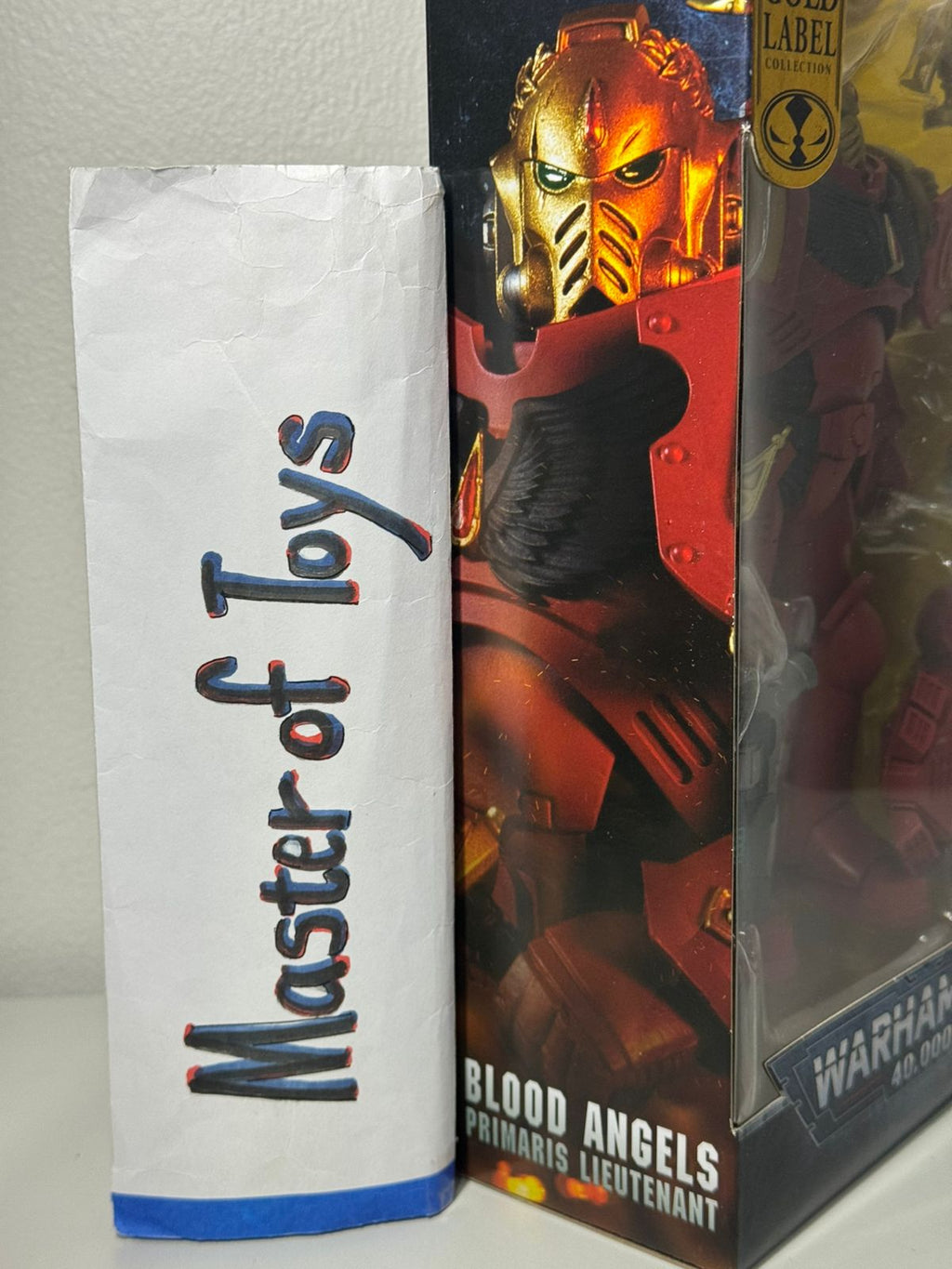 McFarlane Warhammer 40k Blood Angels Primaris Lieutenant Gold Label BIB - Ready Stock