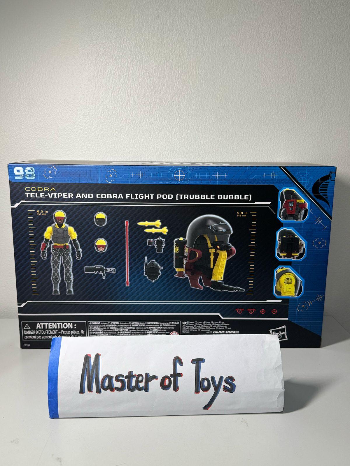 Hasbro GiJoe Classified Series Cobra Tele-Viper And Cobra Flight Pod 98 (Trubble Bubble) - Ready Stock