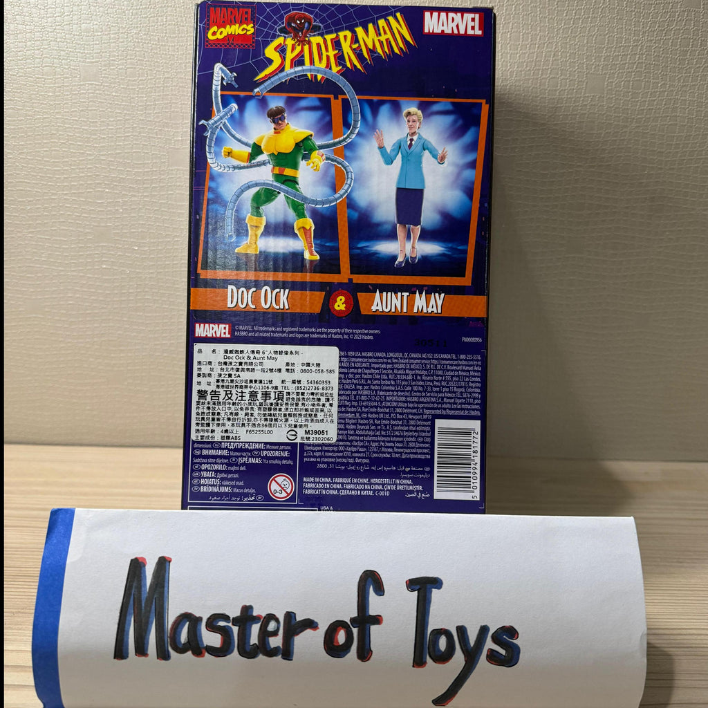 Hasbro Marvel Comics Spiderman Doc Ock & Aunty May VHS - Ready Stock